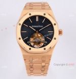 R8 Factory 1:1 Replica Audemars Piguet Royal Oak Swiss Tourbillon Watch Rose Gold